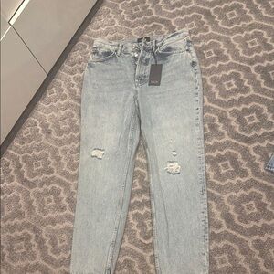 Rails Blue Straight Leg Distressed Jeans